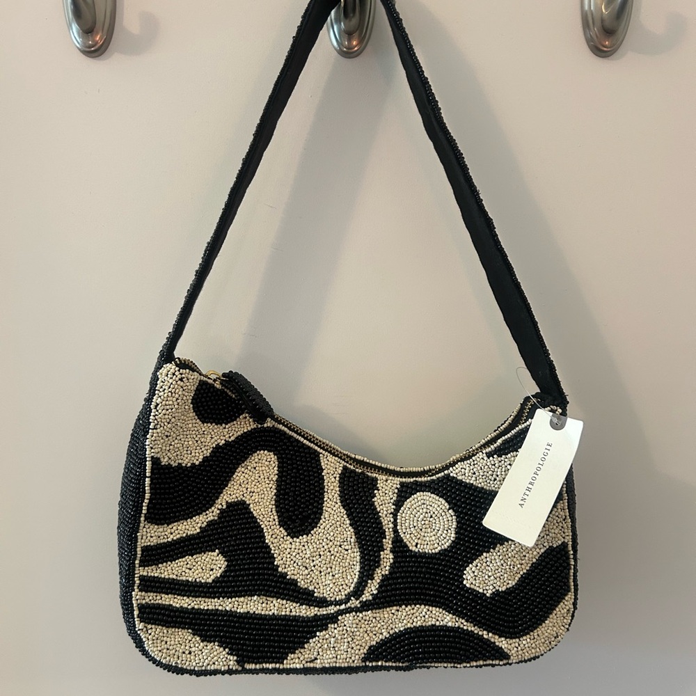 Anthropologie Beaded Shoulder Bag